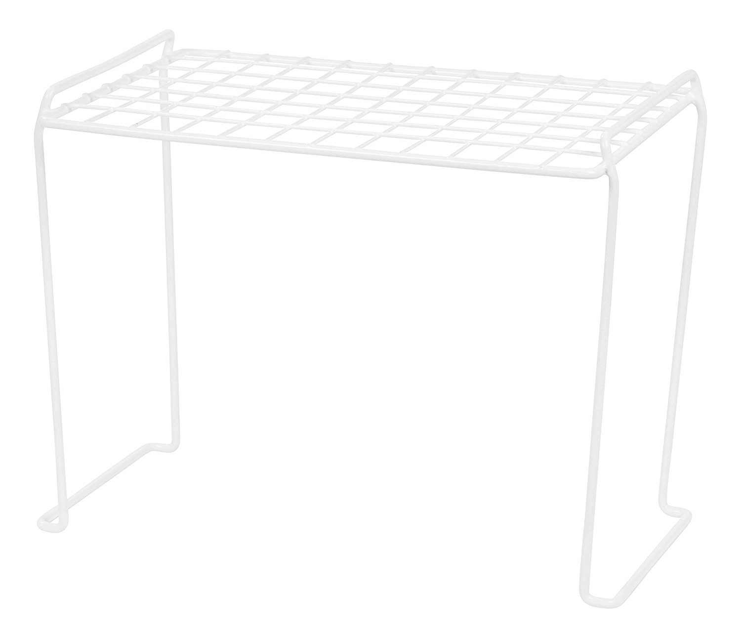 IRIS USA IRIS Heavy Duty Wire Stacking Shelf, Small - Tall, White