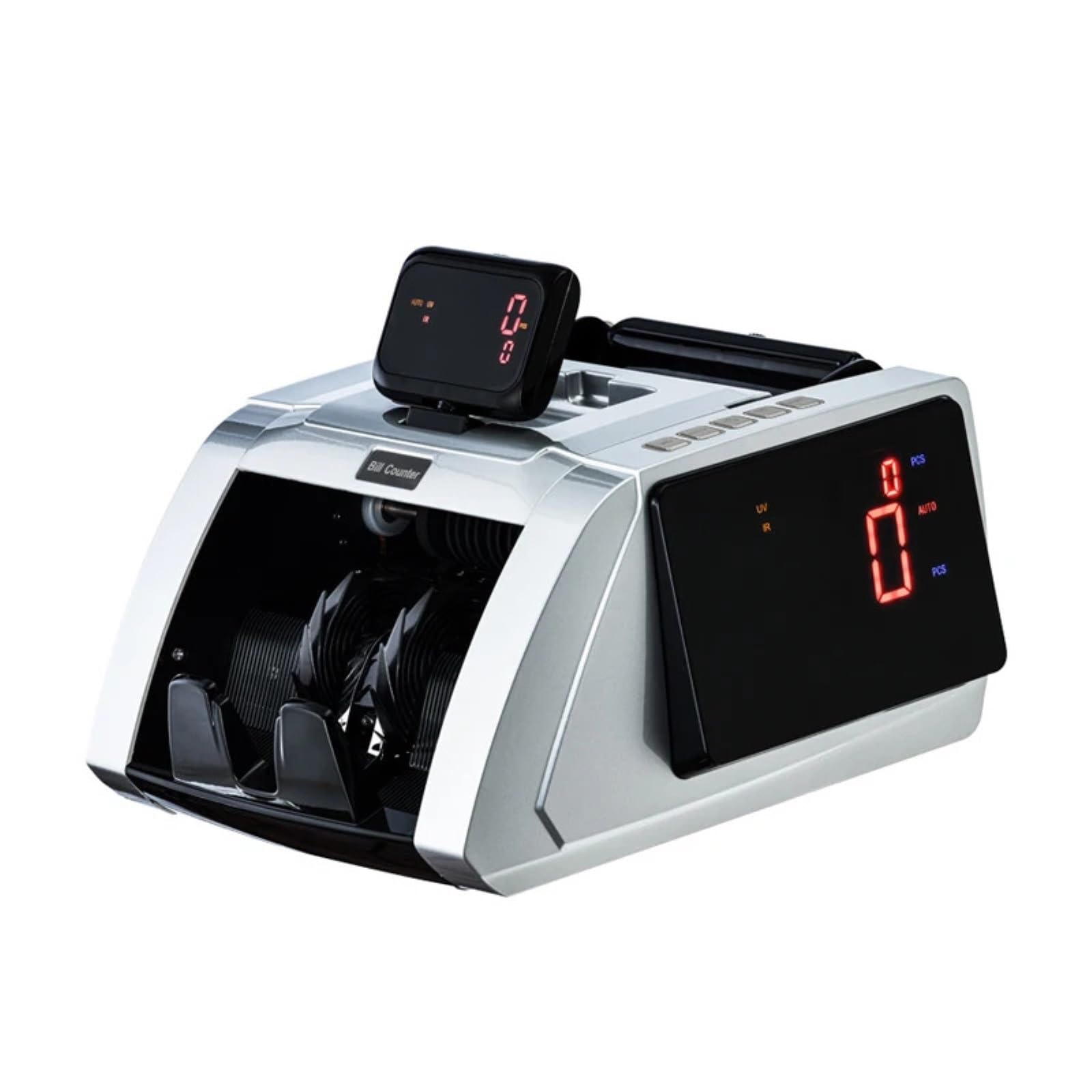 Máquina multicontadora de billetes moneda, escáner magnético UV grande detección dinero con pantalla LED,Detección precisa
