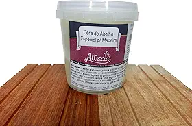 Cera de Abelha Especial Para Madeira Lustra e Brilha Atóxica e Incolor Polimento de Móveis Vintage Demolição e Mogno Tábua de Carne e Churrasco 350g Embalagem Econômica
