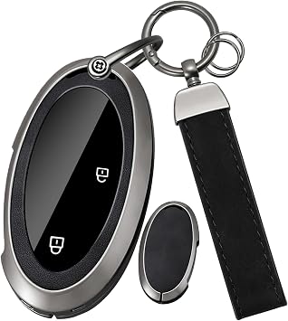 Car Key Case Metal Key Case Protection Key Cover Compatible with Hyundai 2025 2026 Kona SX2 EV N Line Tucson NX4 NX4E N Line Ioniq 6 5 5N 9 Santa Fe Sonata 3/4/5/6/7 Buttons