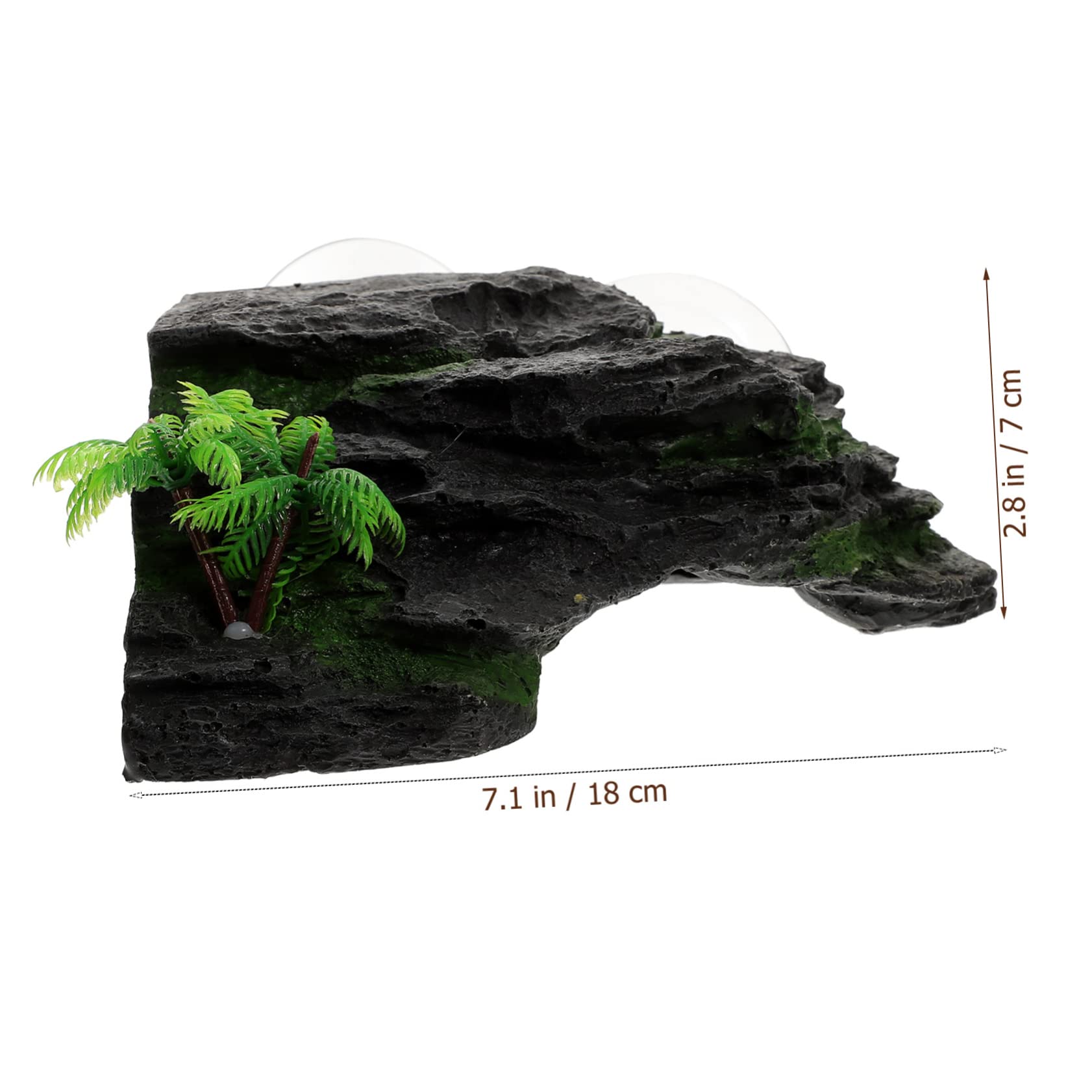 Angoily Piattaforma Pontile Galleggiante Per Tartarughe Molo Per Crogiolarsi Delle Tartarughe Piattaforma Decorazioni Per Acquari D'acqua Resina Sintetica