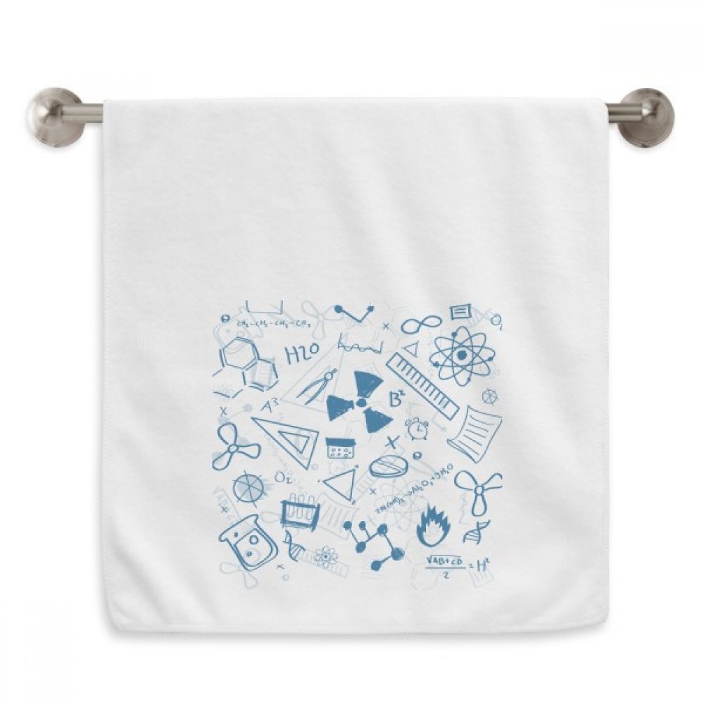 Serviette simple chimie physique douce blanche en coton de 13x29 pouces