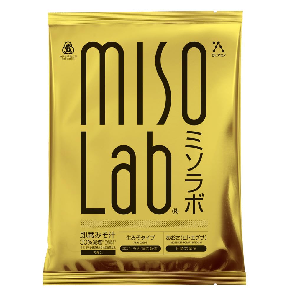 Dr.みそ汁 Amazon | Dr.Amino'S MISO Lab（ミソラボ）6食入 アミノ酸 BCAA配合