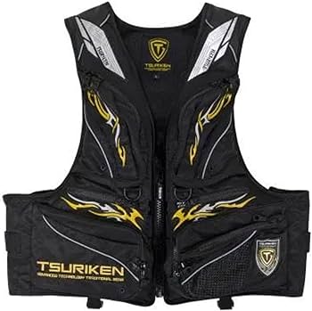 Amazon | 釣研(TSURIKEN) フローティングべストTV251 L ブラック