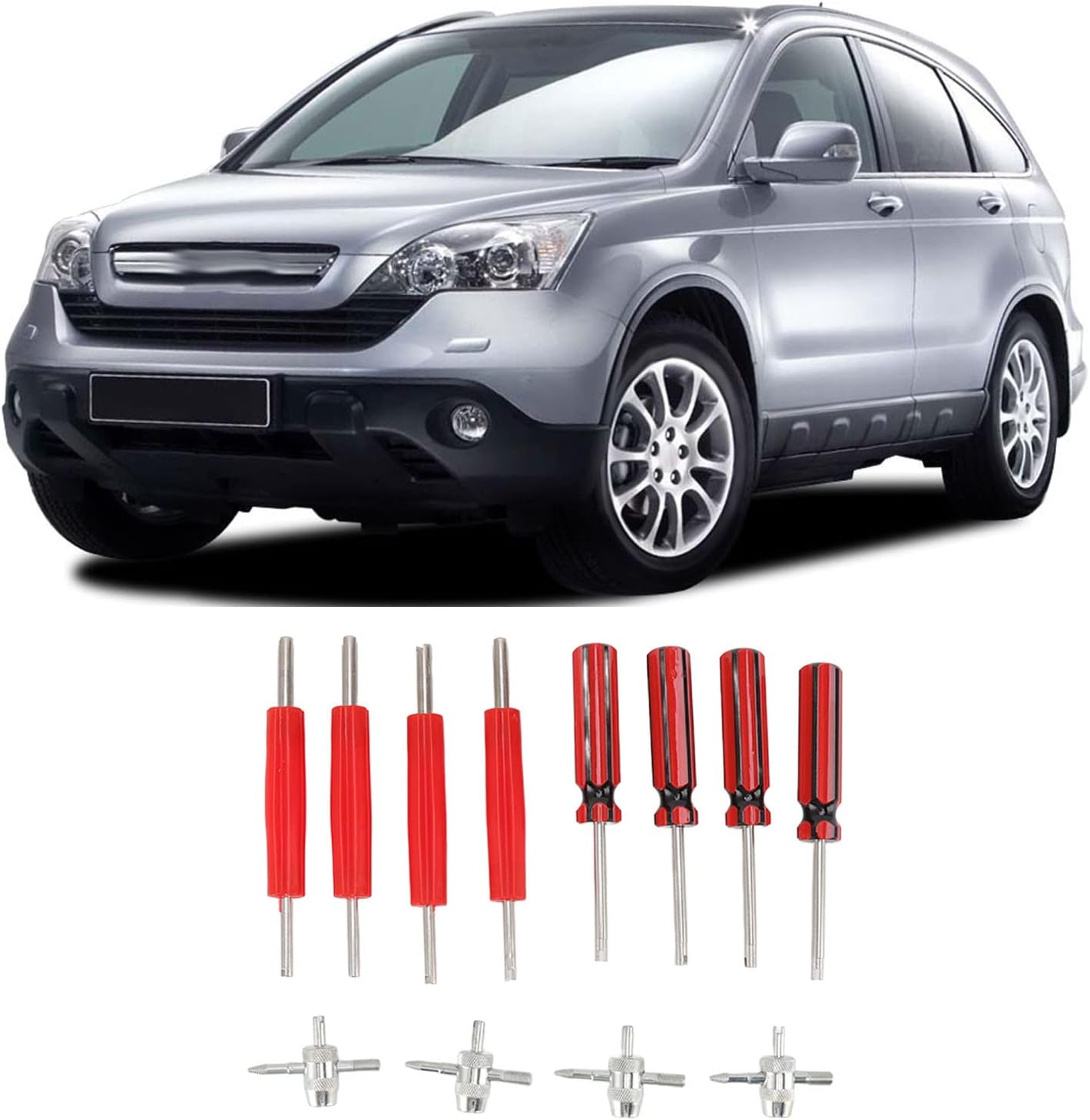 Tire Valve Stem Removal Tool, 12 Pieces Tire Valve Stem