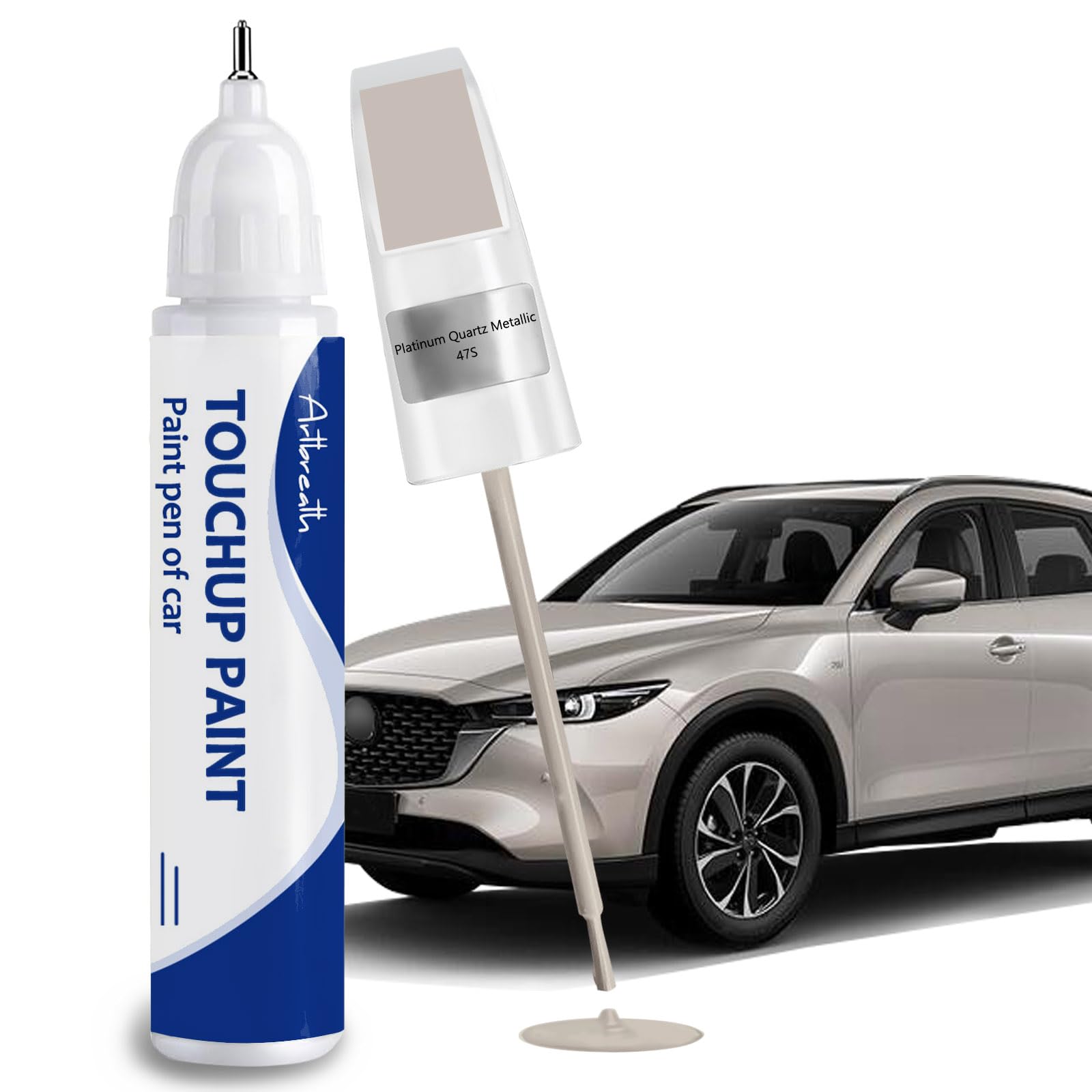 Amazon.com: Platinum Quartz Metallic(47S) Touch Up Paint for Mazda