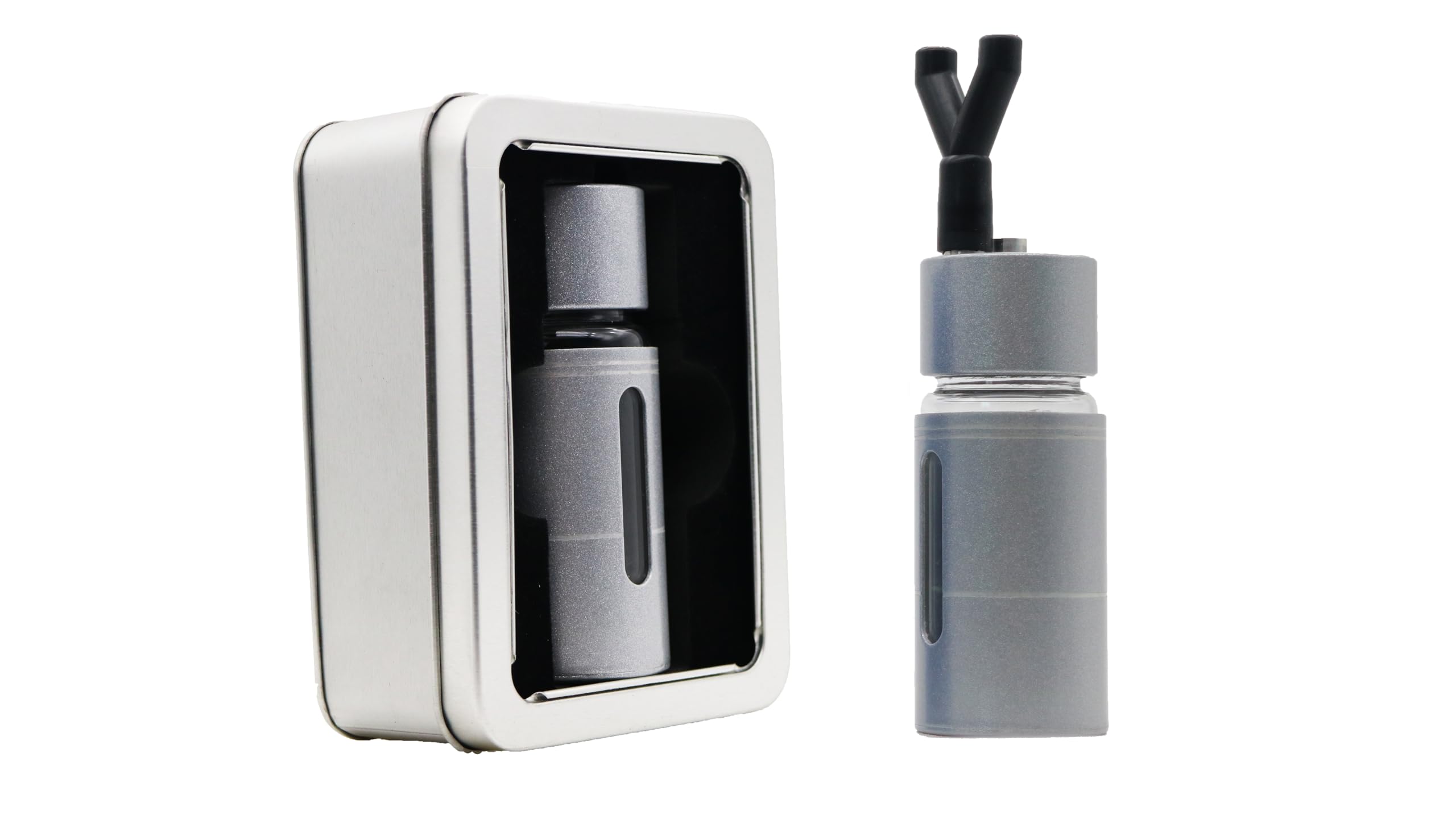 Poppers bottle, Leakproof Inhaler Bottle, Aroma Inhaler Bottle, Empty Bottle No Liquid Inside (Silver)