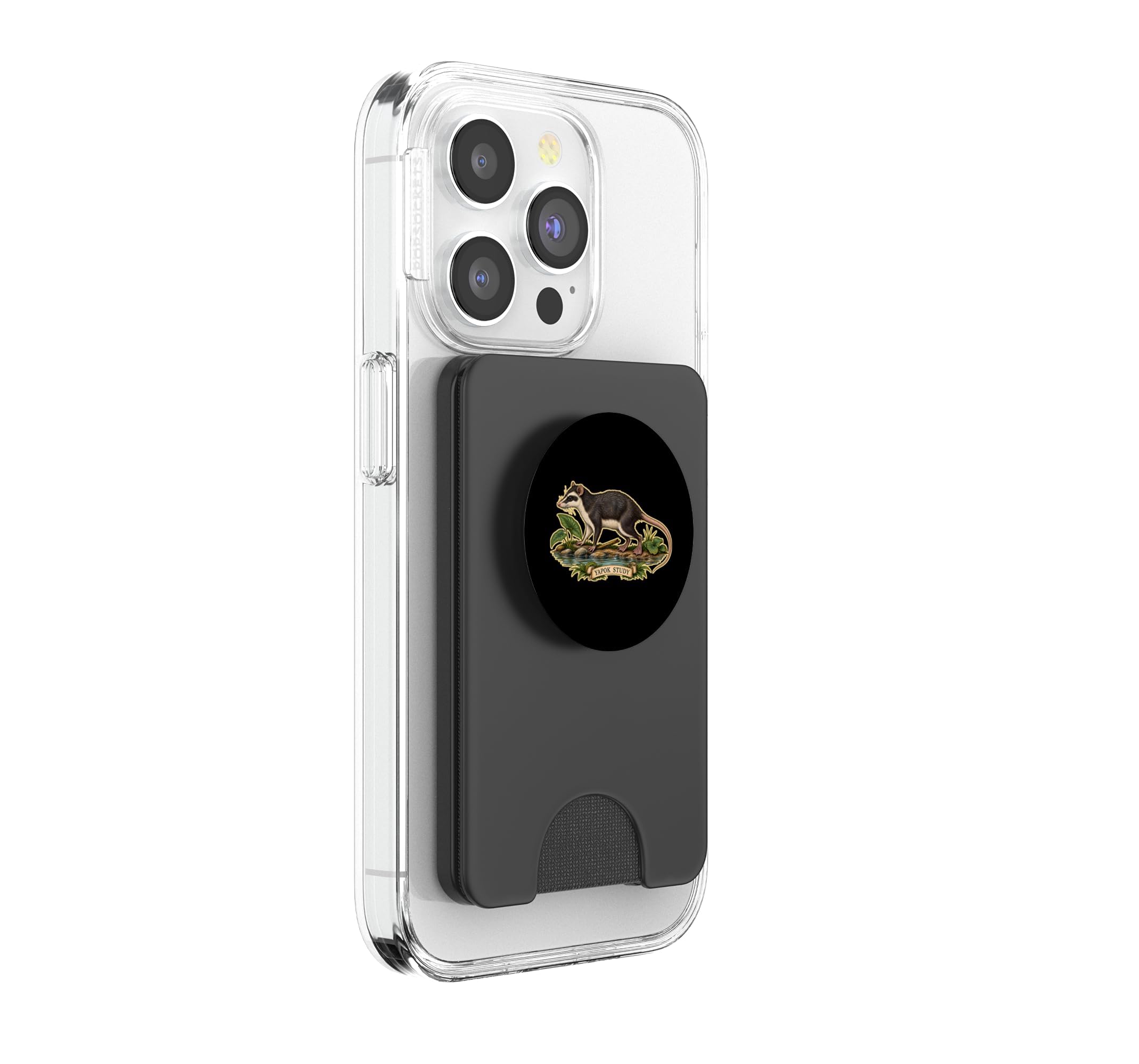 YAPOK Study Zarigüeya Acuática de Río PopSockets PopWallet para MagSafe