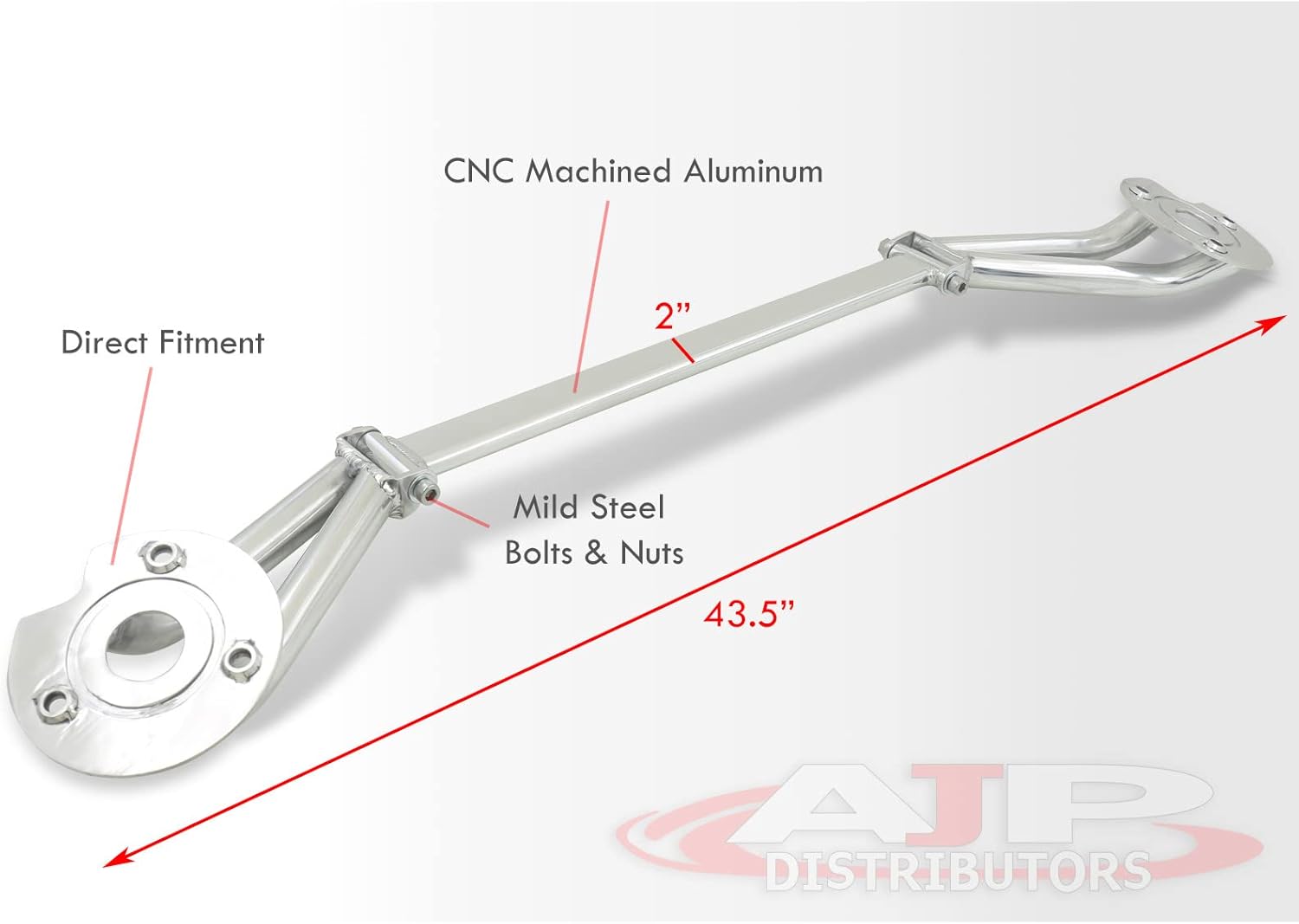 AJP Distributors Front Upper Suspension Aluminum Strut Tower Bar Tie Brace Rod Compatible/Replacement For BMW 3 Series E36 323i 325i 328i M3 1992 1993 1994 1995 1996 1997 1998 1999