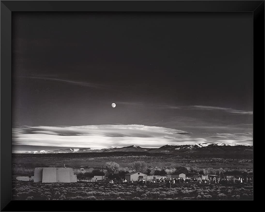 Amazon.co.jp: ArtDirect Moonrise、ニューメキシコ州ヘルナンデス