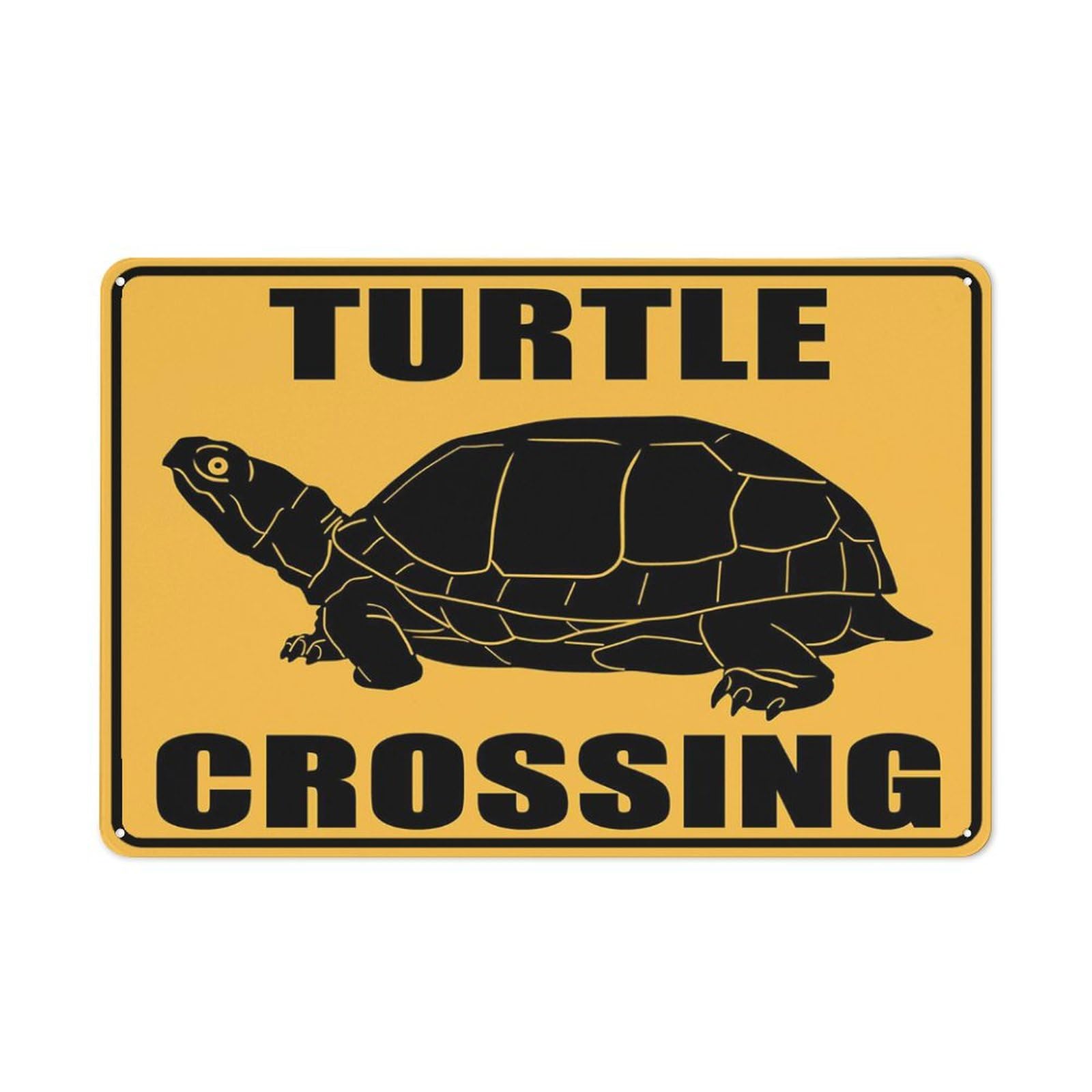 Turtle Crossing Sign 12X8 Inch Tin Sign Great For Garden And Yard Wall Decor