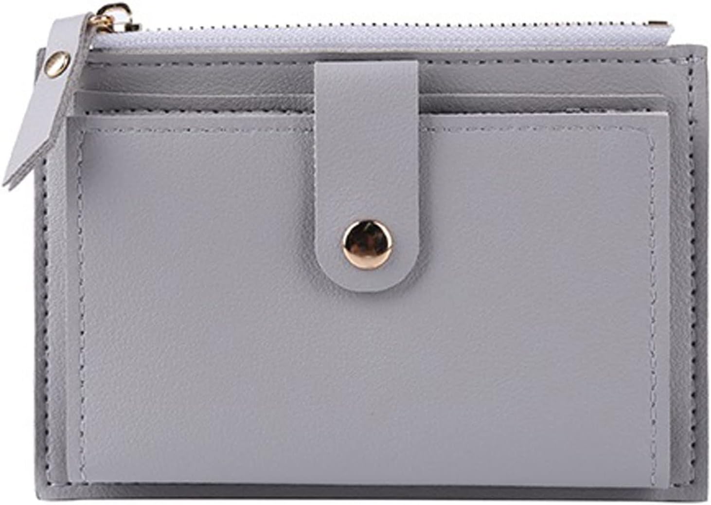 Women's Wallets Men Women Fashion Solid Color Credit Card ID Card Multi-Slot Card Holder Casual PU Leather Mini Coin Purse Wallet Case Pocket(Size:Schwarz)