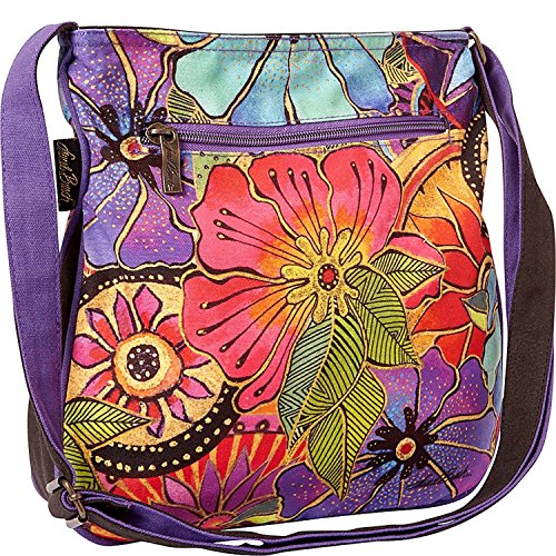 Laurel Burch Crossbody 12"X12.5"X2"-Floral, Multicolor4