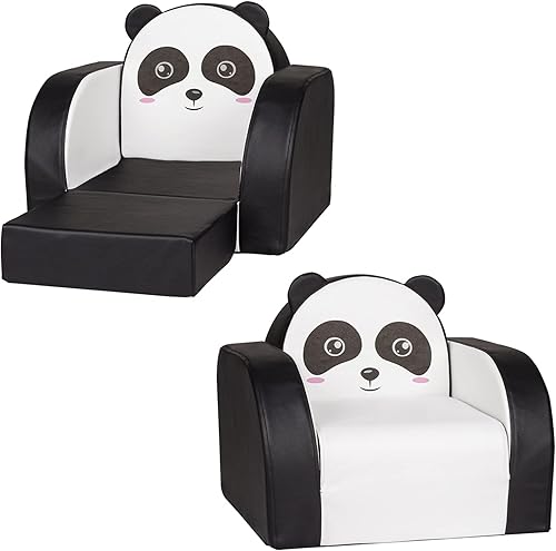 Kinsuite - Sillón plegable para niños, 3 en 1, de espuma abierta, para dormitorio, sala de estar