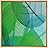 SIGNWIN Framed Canvas Wall Art Blue, Green Transparent Spring Leaves Botanical Plants Photography Minimalism Modern XRay Relax/Calm for Living Room, Bedroom, Office - 16x16 inches