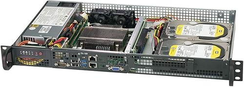 Supermicro SYS-5019C-FL Xeon E-2100 Front IO 1U Rackmount wDual GbE LAN, IPMI