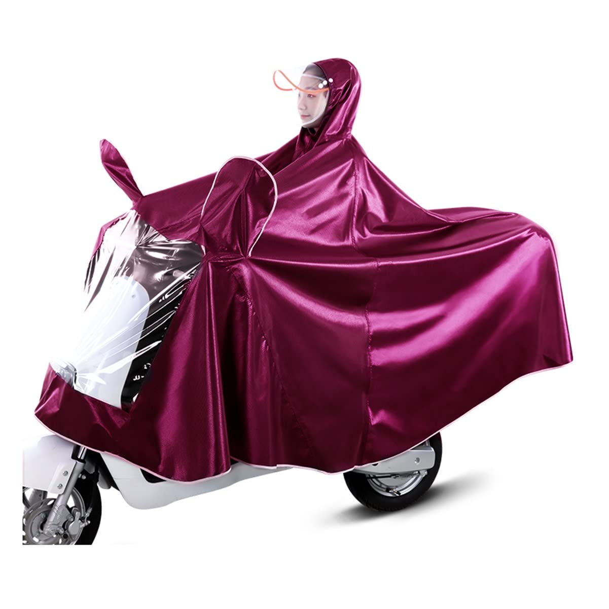 2 pary poncho przeciwdeszczowego Oxford z kapturem, wiatroszczelna peleryna przeciwdeszczowa unisex na rower, rower elektryczny, motocykl, pokrowiec na hulajnogę