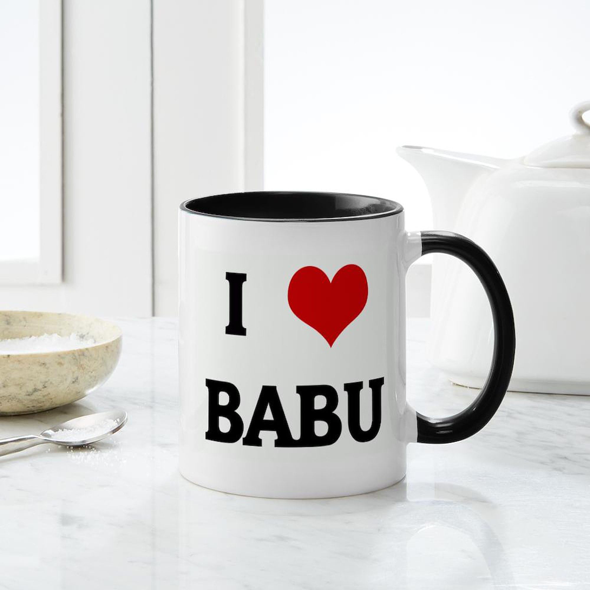 Amazon.com | CafePress I Love BABU Mug 11 oz (325 ml) Ceramic