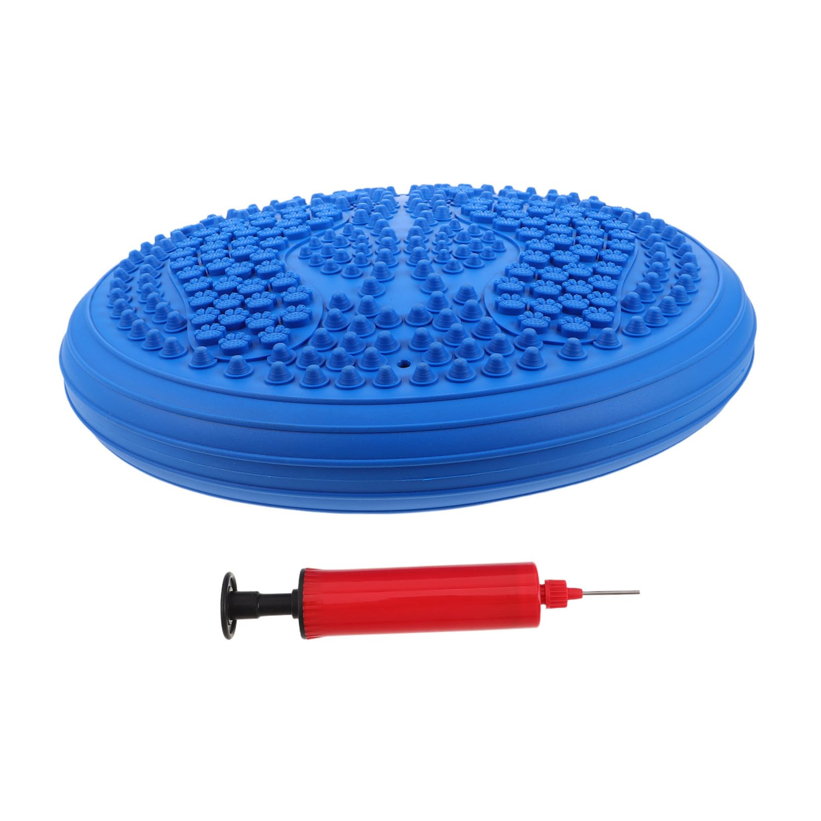 Gatuida Coussin Gonflable Ronde pour Entraînement de Posture avec Surface Massage Points de Pression Épais et Portable pour Gym à la Maison et Jogging Stationnaire