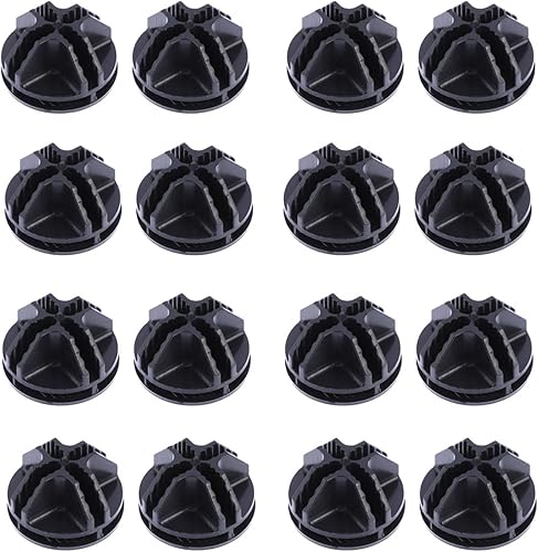 Organizador de almacenamiento en cubos, conectores de plástico, 20 unidades, conectores de plástico negro para cubos de alambre, almacenamiento de