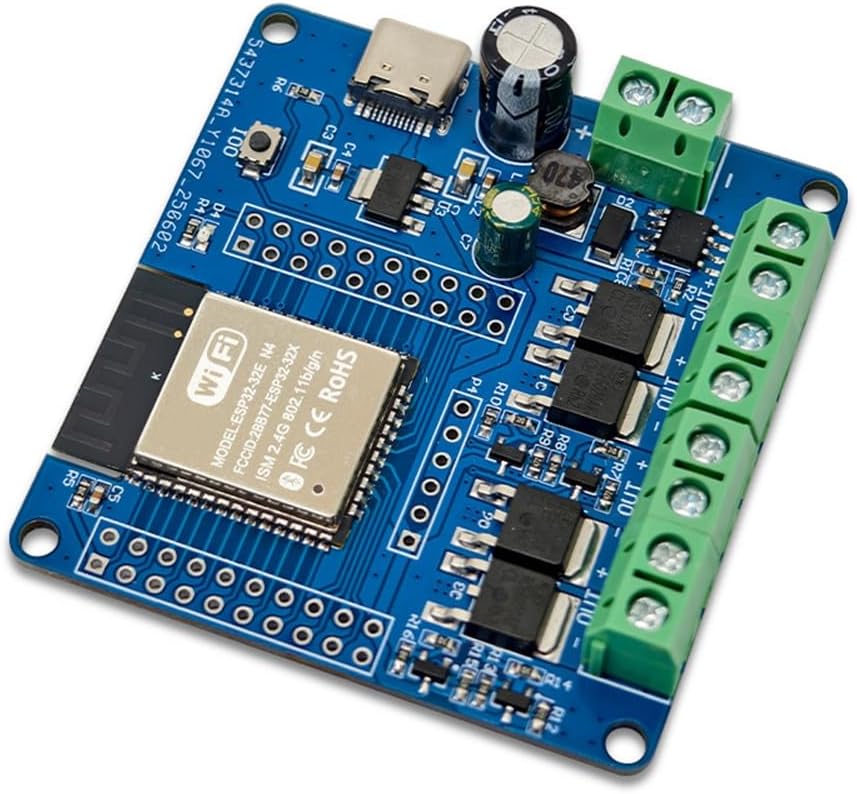 ESP32 4-Channel MOS Switch Module DC5-60V On-Board ESP32-32E WiFi and BLE Module DC Powered