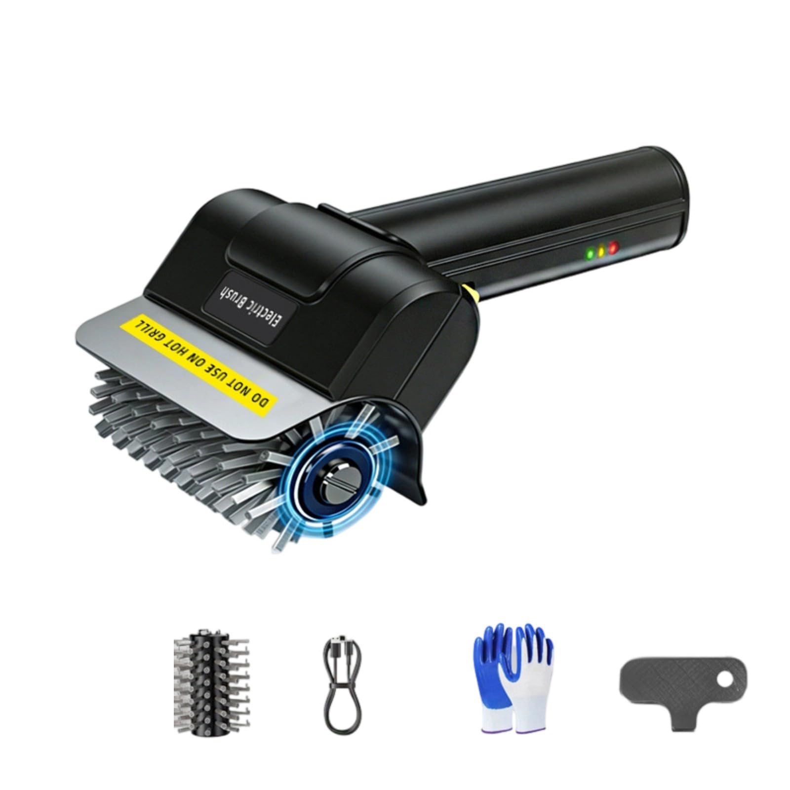 Rechargeable Cordless Grills Scrubber Detachable Brush Grills Cleaning Brush for Barbecue Maintenance Rechargeable BBQ Cleaning