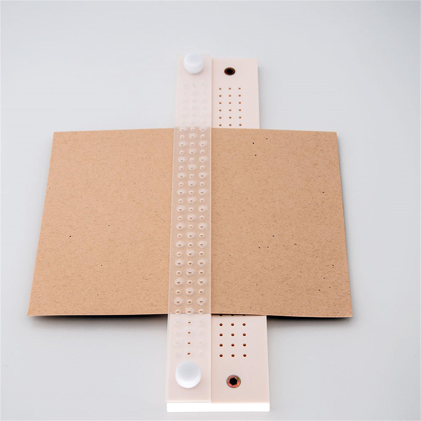 Set di righelli per rilegatura, kit per rilegatura, distanziatore, strumento per scrapbooking, con strumento per rilegatura, ago e filo da cucito