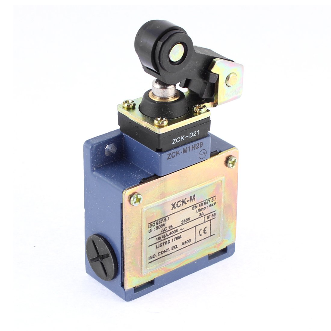 Sourcingmap Momentary 1NO 1NC Top Actuator Limit Switch 500V 6KW AC 240V 3A XCK-M