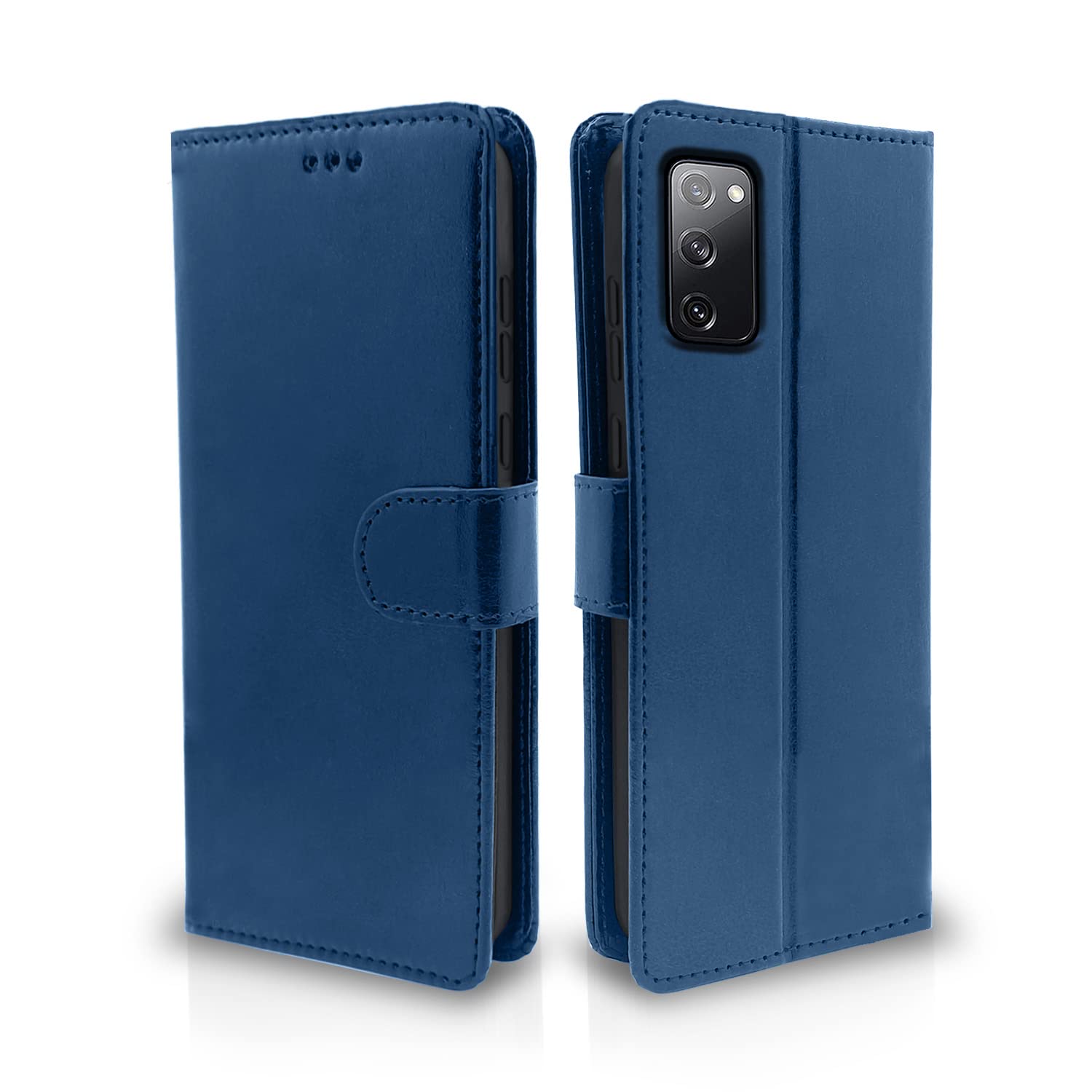 Pikkme Samsung Galaxy S20 FE / S20 FE 5G Flip Case Leather Finish | Inside TPU with Card Pockets | Wallet Stand and Shock Proof | Magnetic Closing | Complete Protection Flip Cover (Blue) (B08XQR7YG9) Amazon Price History, Amazon Price Tracker