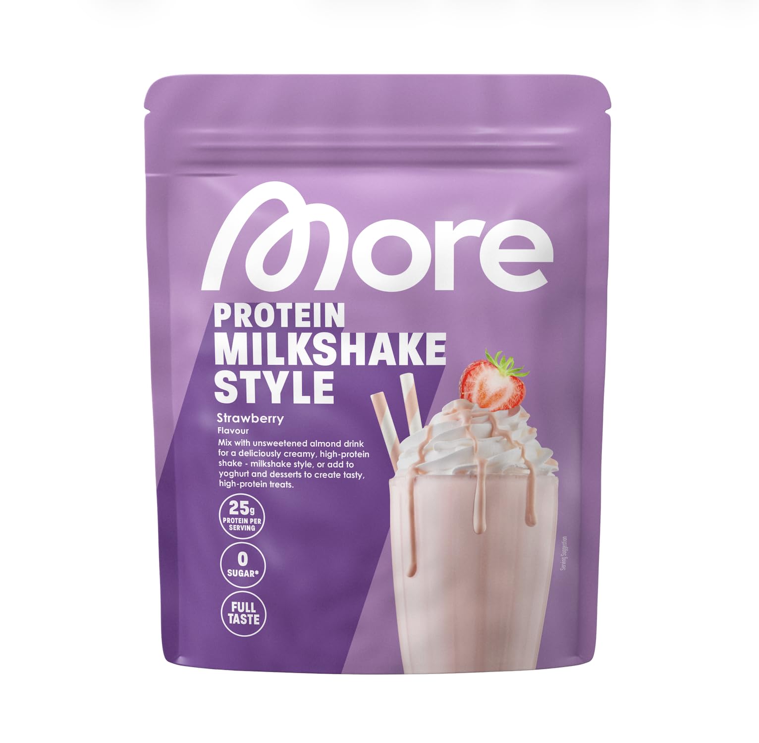 MORE Protein Milkshake, Strawberry, 750 g