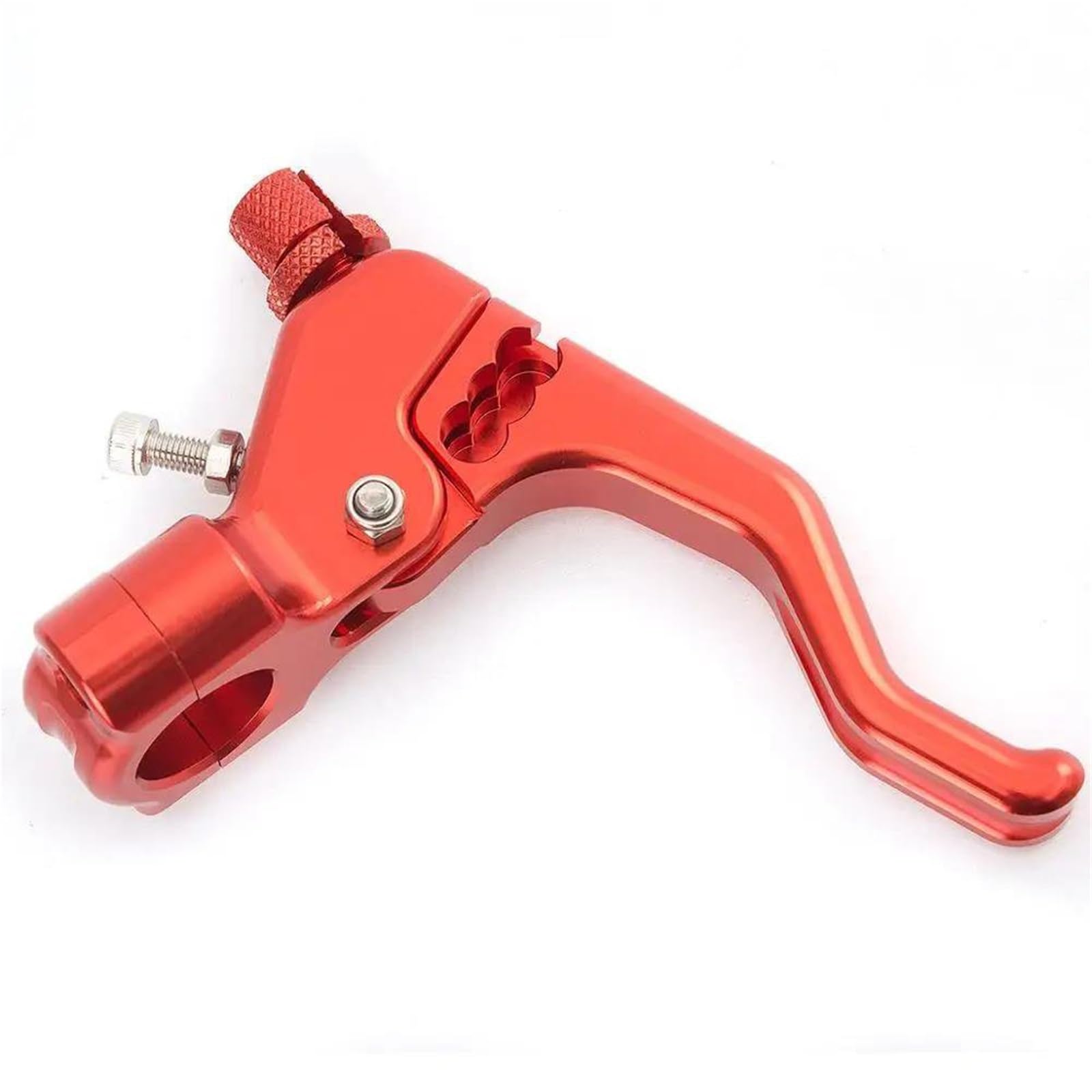 ETEKGVYVA Clutch Brake Lever Set Universal 7/8" 22mm Handlebar Motorcycle Clutch and Handbrake Short Clutch Lever Assembly(Red)