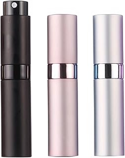 Divono 3pcs 10ml Perfume Atomiser Bottles,Refillable Perfume Bottle, Mini Refillable Empty Perfume Bottle Portable,Leak-Proof Perfume Packaging For Perfume Aftershave Travel Holiday And Night Out