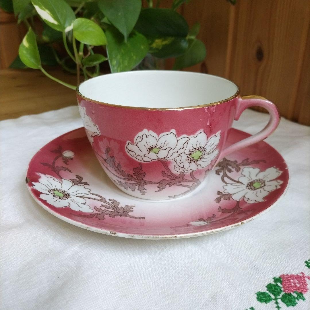 希少】リュネヴィル ショコラカップ C&S フランスアンティーク 金彩