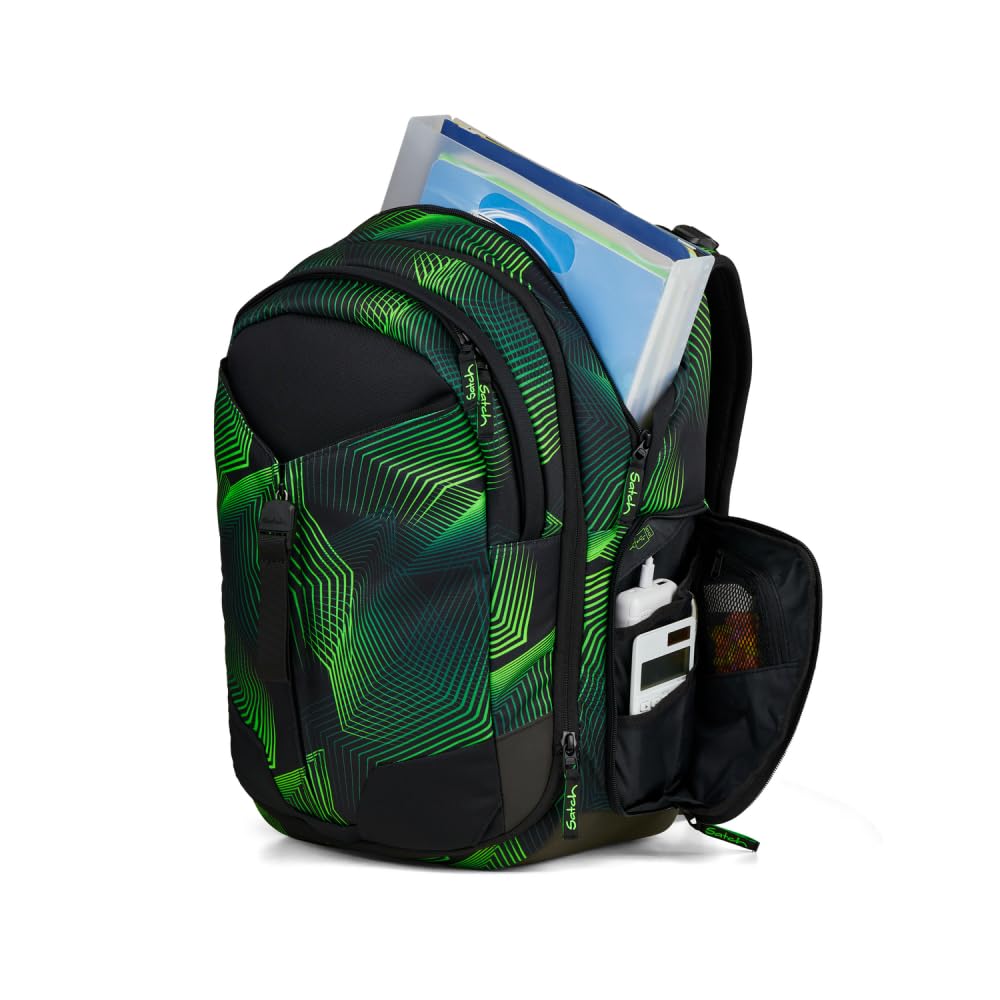 Satch Match Pencil Slider Light Edition Schulrucksack Set 3tlg. inkl. Sportbeutel (Ninja Matrix)