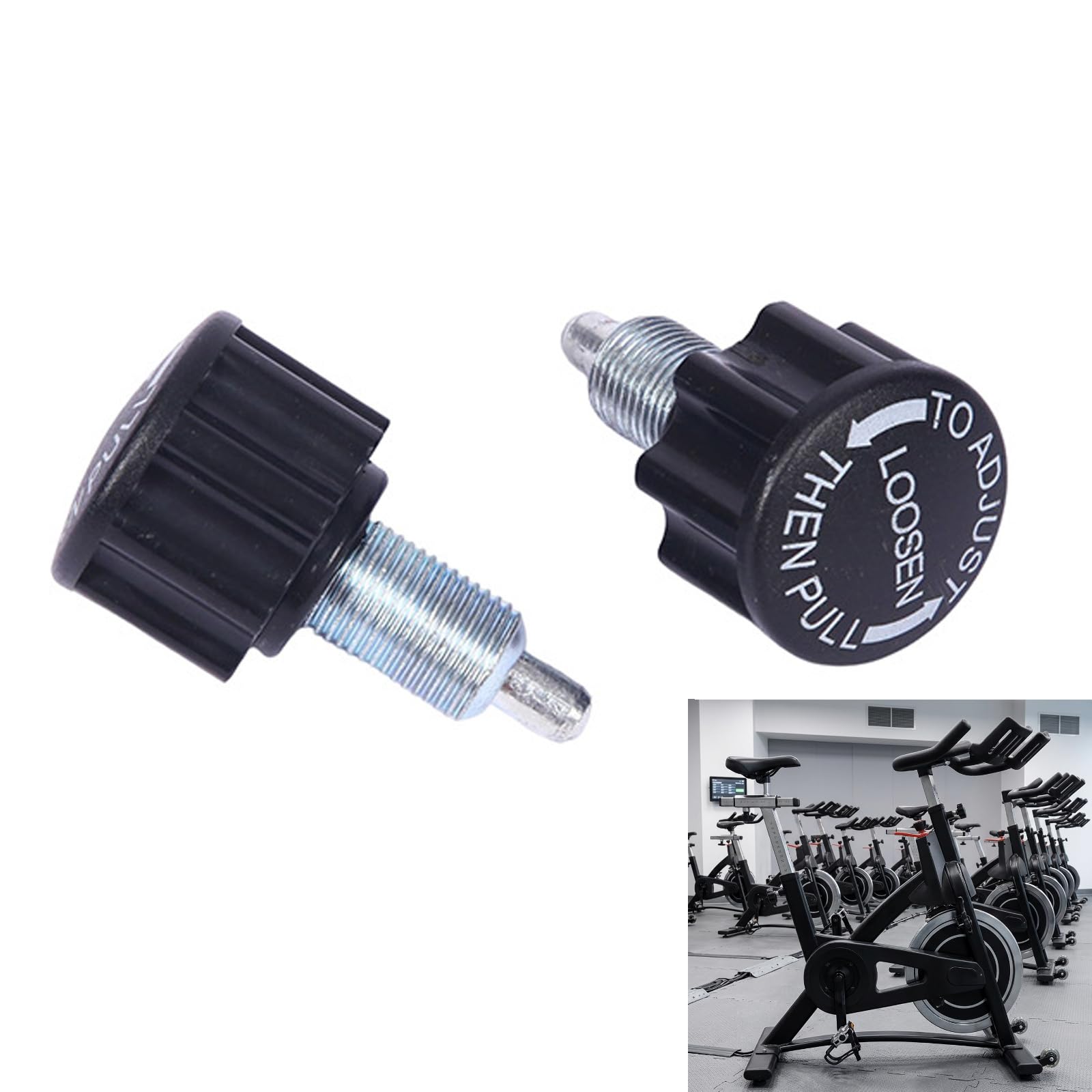 DEFIYEAR 2Pcs M16 Pull Pin Spring Knob Gymnastics Bar Screws Spare Parts
