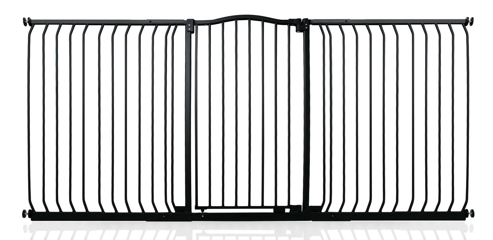 Safetots Extra Tall Curved Top Pressure Fit Safety Gate - 100cm Height - Black - 197cm-206cm Width