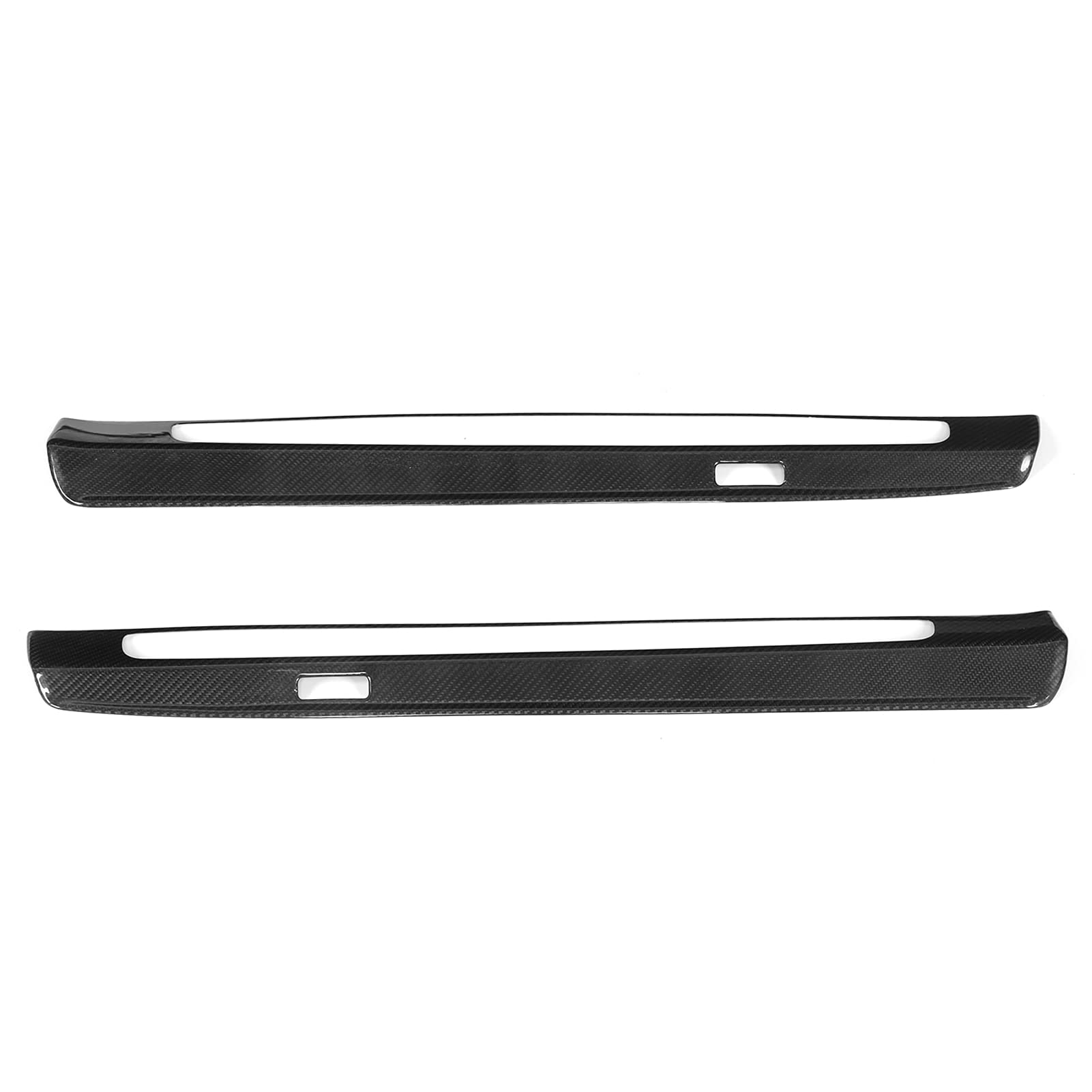 Bediffer 2 Uds Cubierta de Alféizar de Puerta Elegantes Tiras de Fibra de Carbono para Protección y Reemplazo para 718 2016-2019, Piezas de Automóvil de Lujo