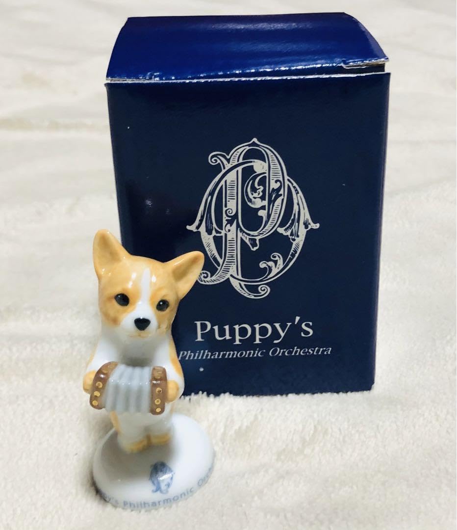 セトクラフト 小犬のオーケストラ 陶器の置物