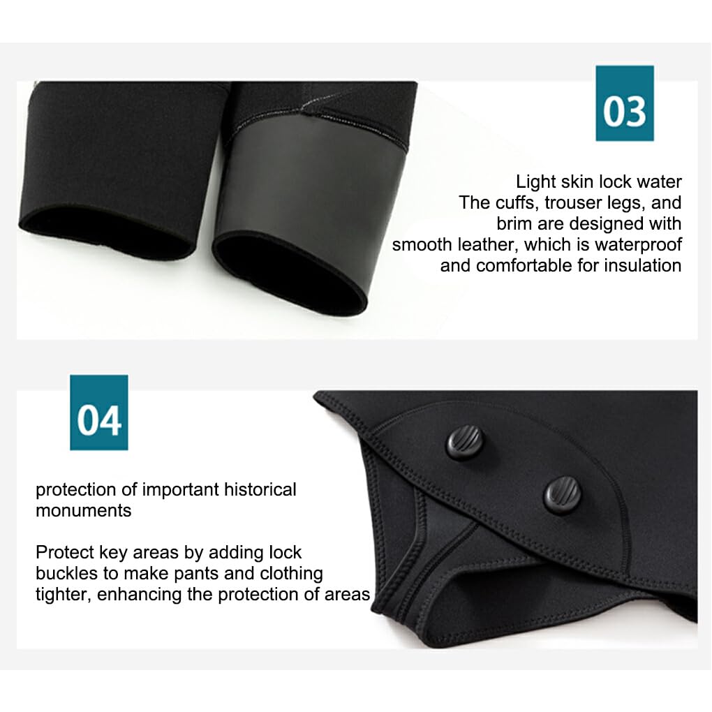 Traje de neopreno de natación cálido y cómodo: protege la cabeza con capucha Mono de surf para traje de baño de agua fría Goma resistente al desgaste