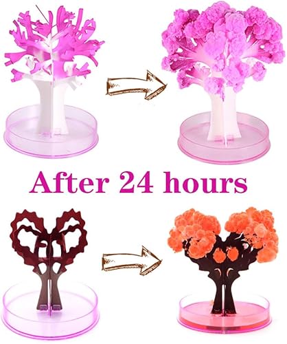 Miniatura 3 de Árbol de Sakura mágico, 123 piezas de Sakura mágico, árbol mágico que crece árboles de cristal Sakura, flor de cerezo Sakura mágica (estilo A +