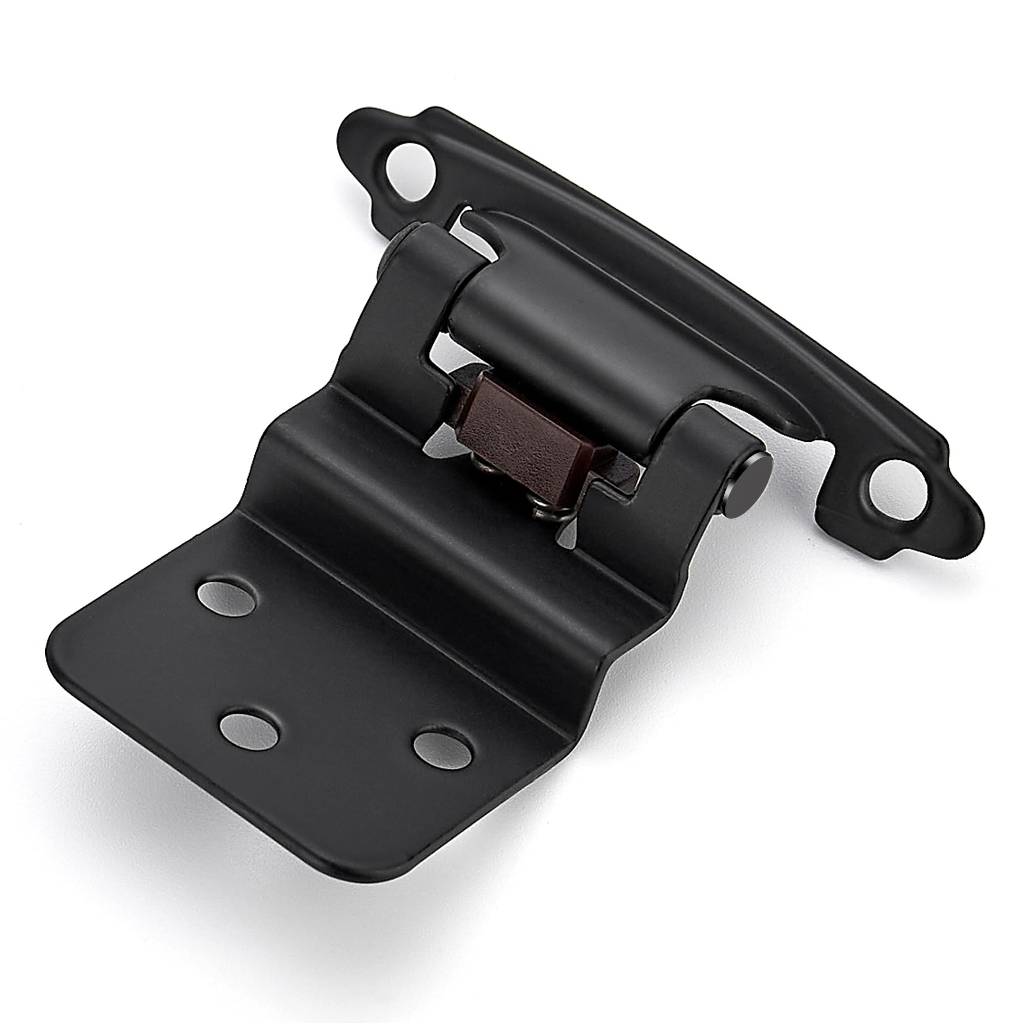 Ravinte 3/8" Inset Matte Black Cabinet Hinges 2 Pack (1 Pairs)