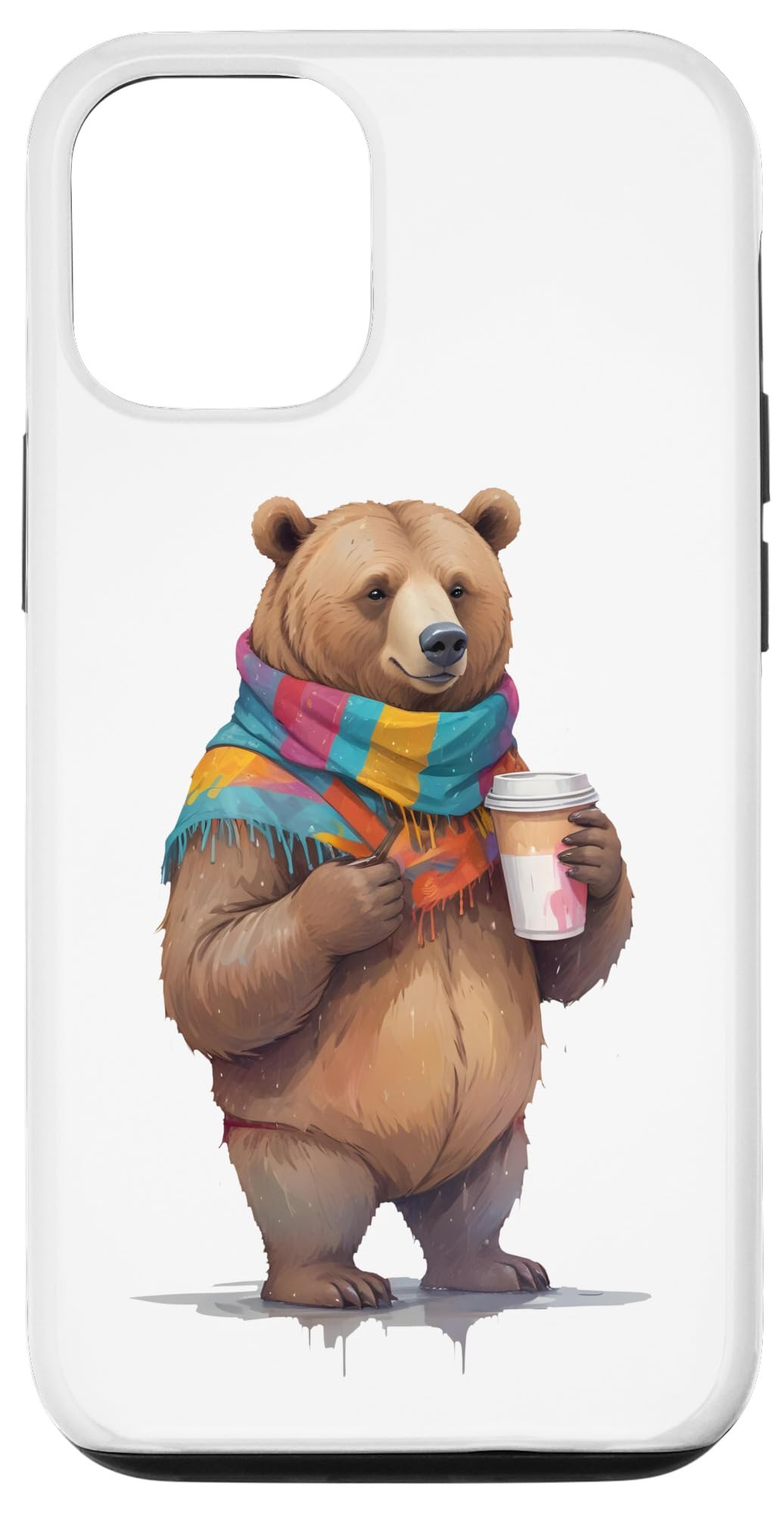 Amazon.co.jp: iPhone 13 くま コーヒー コージー クマ かわいい くま