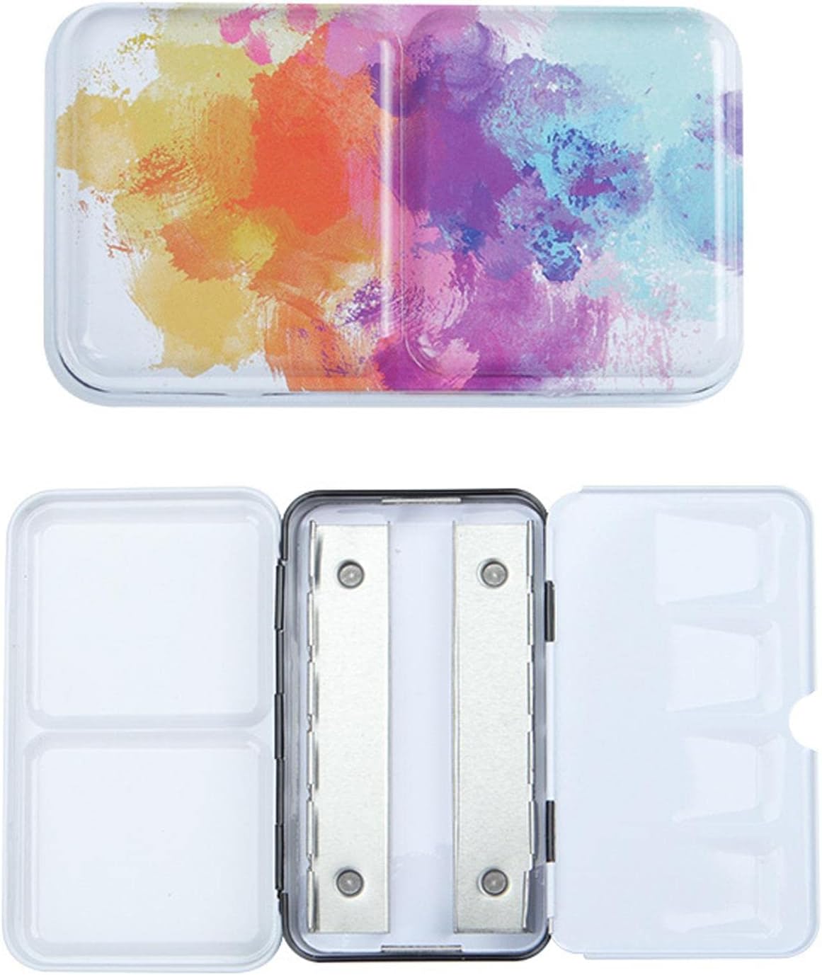 Ouligay Empty Paint Tins Mini Watercolour Palette Multifunctional