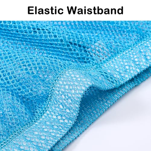 Men's Fishnet See Through Trunks Sexy Sparkly Glitter Boxer Shorts Underwear Sexy Beach Wear Bikini4