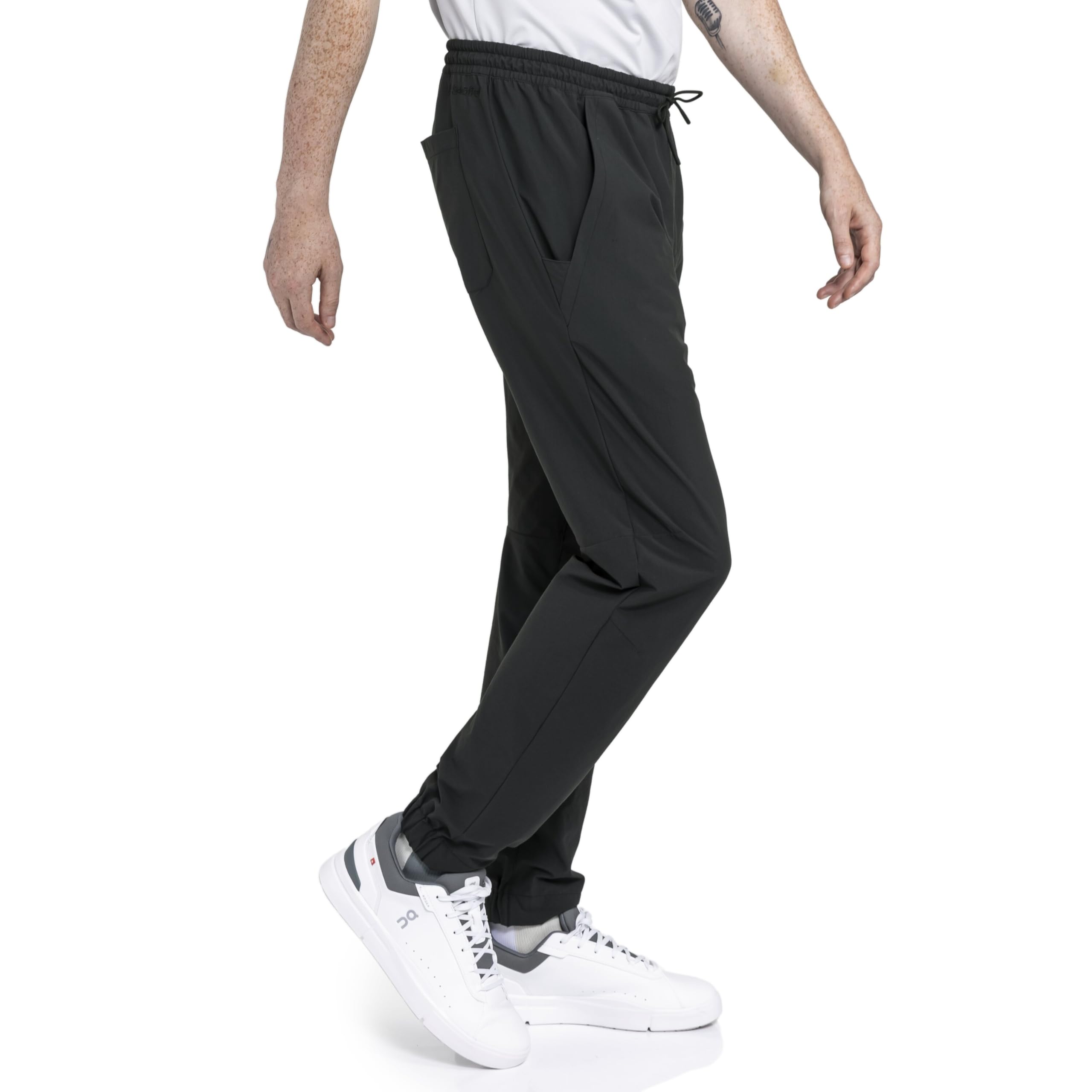 Schöffel Herren Pants Vienna M, Wasserabweisende Freizeithose mit 4-Wege-Stretch, leichte Outdoorhose mit elastischem Bund und praktischer Sicherheitstasche