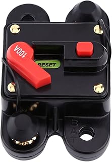 12V-24V 80-300A DC Auto Car Marine Boat Bike Stereo Audio Circuit Breaker Reset Fuse (100A)
