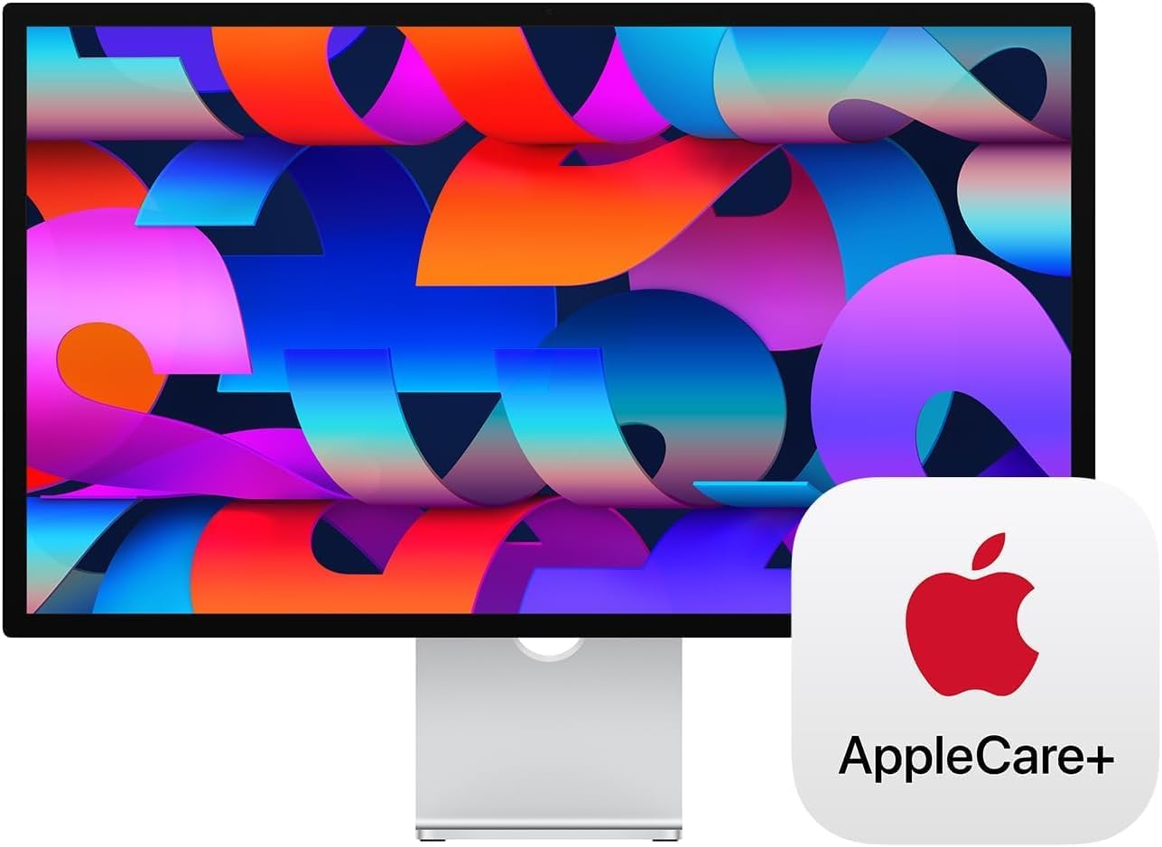 Apple Studio Display - Standard Glass - Tilt- and Height-Adjustable Stand ​​​​​​​ with AppleCare Studio Display (3 Years)