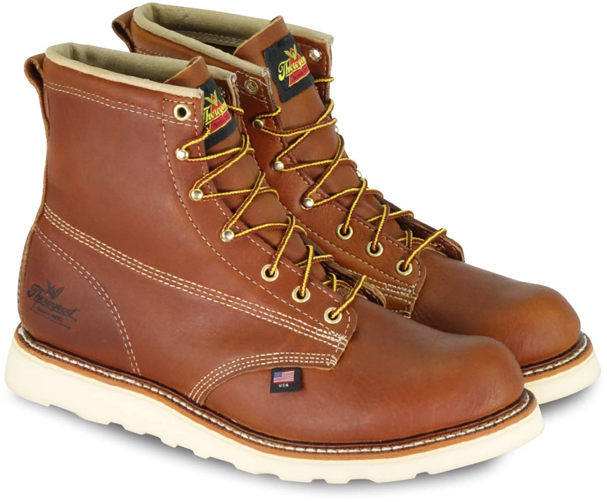 Thorogood Men's American Heritage 6" Round Toe, MAXWear Wedge Non-Safety Toe Boot