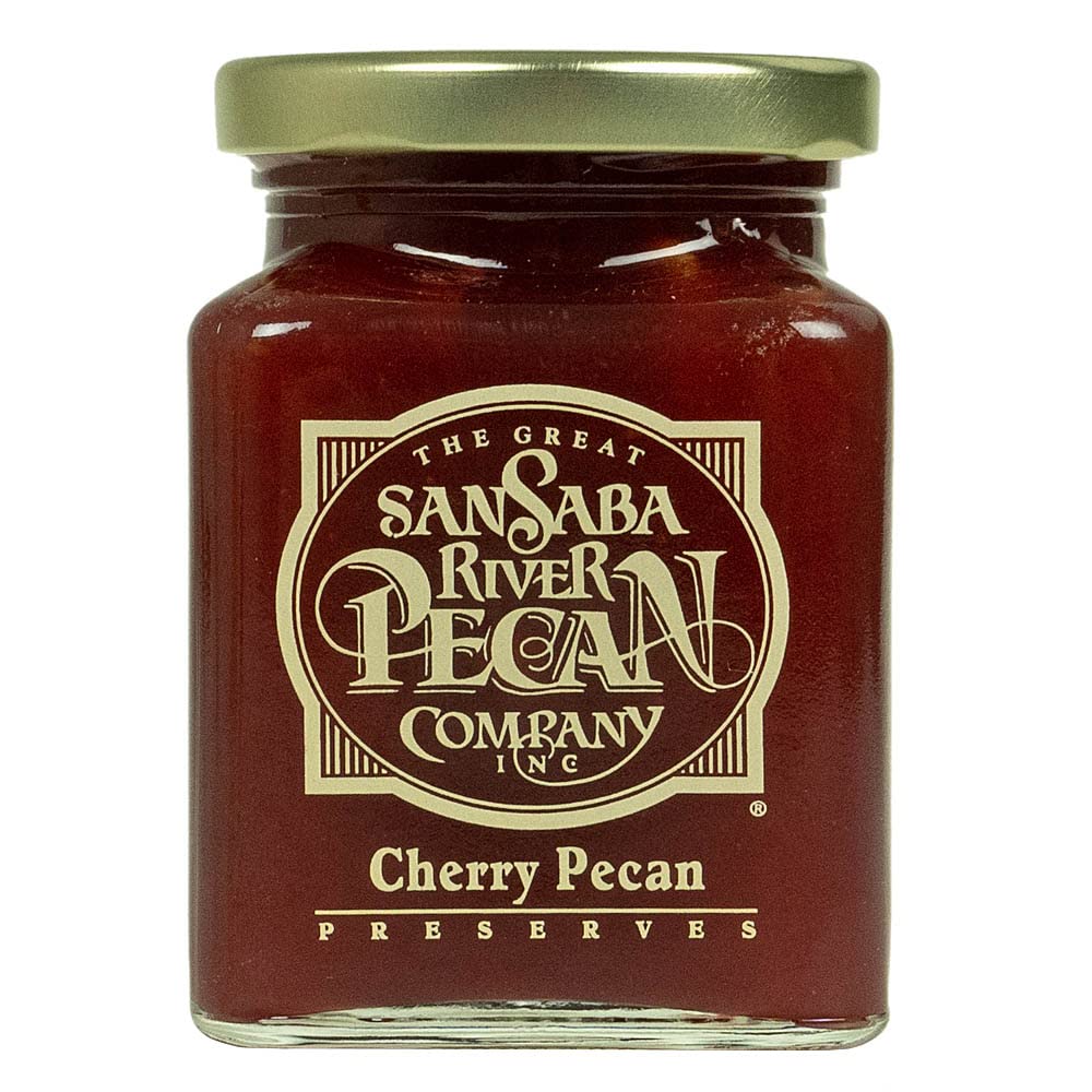 The Great San Saba River Pecan Company - Cherry Pecan Preserves, 11 oz