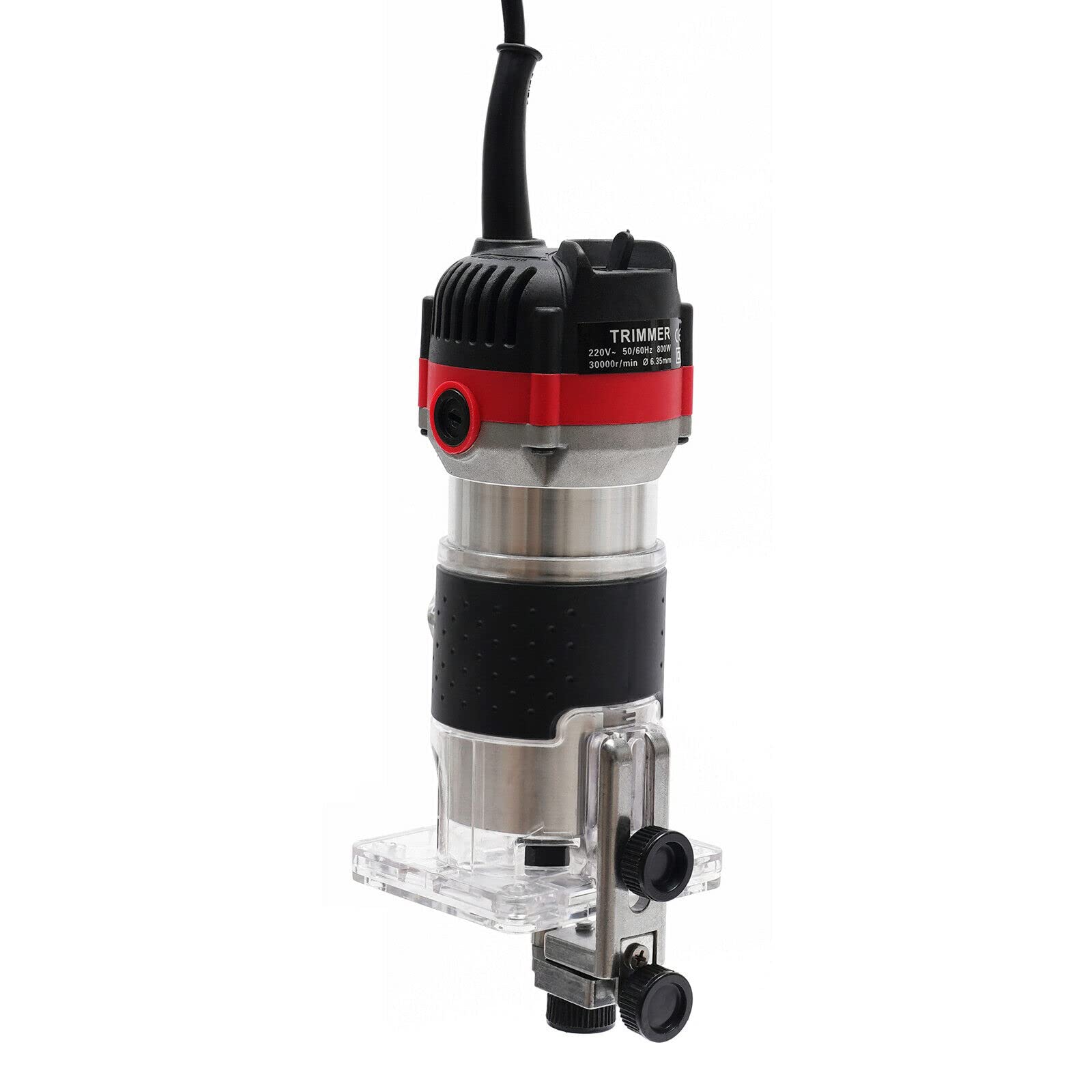530 W nero tosaerba elettrico Top Fresatrice Logging macchina tosaerba elettrico (corpo in alluminio + scatola di plastica)